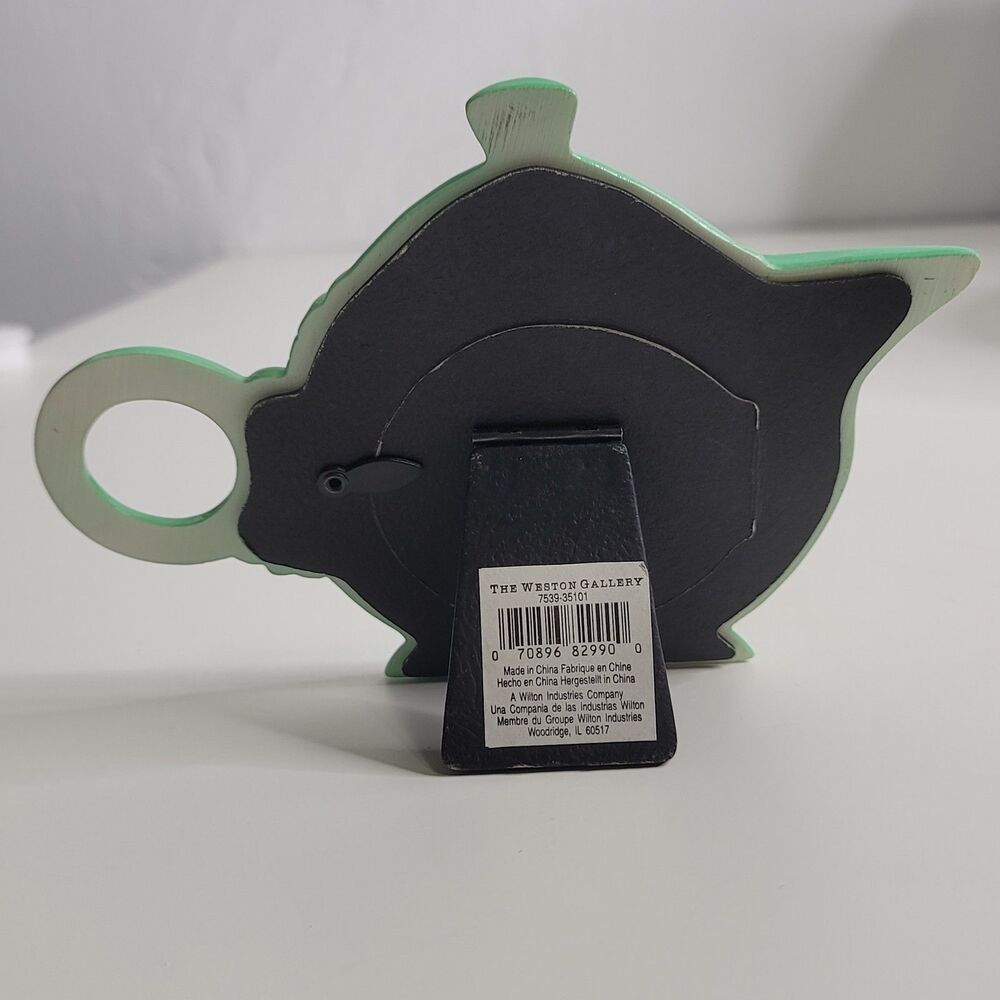 Vintage Fiesta Weston Gallery Teapot Picture Frame Shamrock Green Retired Color - Picture 5 of 6